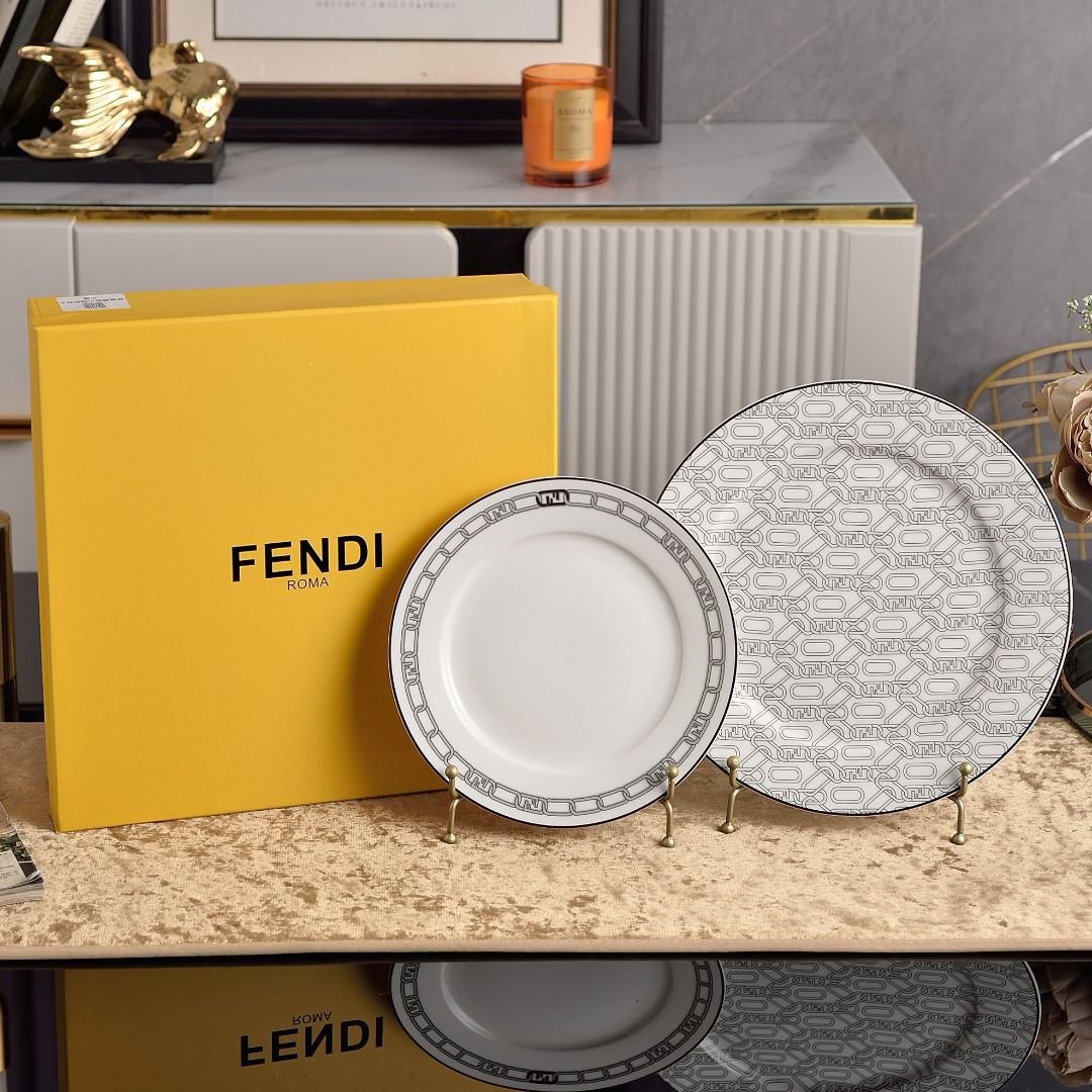 Fendi plates set of two